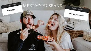 EATING SUSHI + ANSWERING YOUR QUESTIONS | Q&A + MEET MY HUSBAND