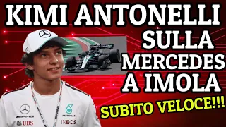 KIMI ANTONELLI A IMOLA SULLA MERCEDES 22 VA SUBITO FORTE 💥