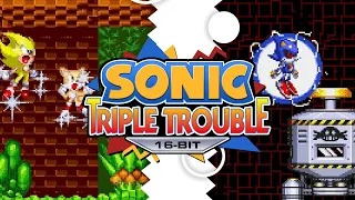 Sonic Triple Trouble 16-Bit ✪ Extras - Super Sonic & Tails, Fang, and Metal Sonic (1080p/60fps)