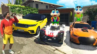 GTA 5 : FRANKLIN AND SHINCHAN COLLECTING SECRET SUPERCARS IN GTA 5! (GTA 5 Mods)