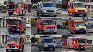 (SEK Einsatz in Marzahn - Dauereinsatz) Einsatzfahrten Feuerwehr, Rettungsdienst & Polizei Berlin!