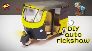 How to make a auto rickshaw