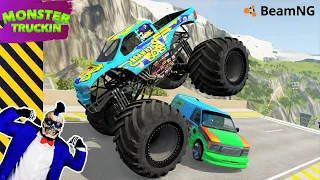 Monster Jam INSANE Racing, Freestyle and High Speed Jumps #33 | BeamNG Drive