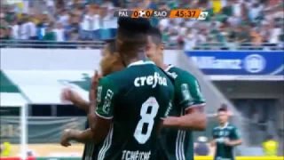 Palmeiras 3 x 0 São Paulo - Gol de Dudu - Globo HD