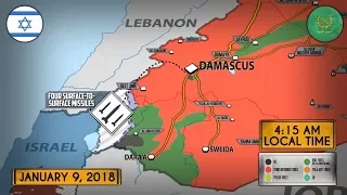 10 января 2018. Военная обстановка в Сирии. Сирия заявила об отражении 3 ракетных атак Израиля.