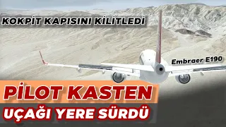 "PSİKOLOJİSİ BOZULMUŞ KAPTAN PİLOT" Uçağı Yere Çaktı | Pilotların En Zor Anları