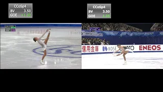 Alena Kostornaia SP at Junior GP Final 2018 vs NHK Trophy 2019 | Алёна Косторная КП Гран-При 2018/19