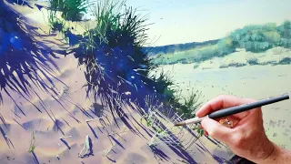 How to Paint Realistic Sand Dunes in Watercolor