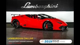 2017 Lamborghini Huracan LP 610-4 Spyder Rosso Mars L1205