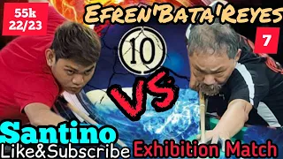 Part 7 Efren'Bata'Reyes9/10+1win Vs Santino Arevalo