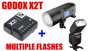 Godox X2T Wireless Flash Trigger with Multiple Flashes [ How to Connect/Link Tutorial ]