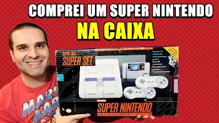 UNBOXING DE UM SUPER NINTENDO NA CAIXA - MODELO QUE EU TIVE NA INFÂNCIA