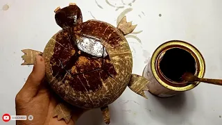 coconut shell craft ideas | tortoise making with coconut shell | coconut shell products | DIY |