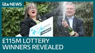 £115m lottery winners 'celebrated with cup of tea and a hug' | ITV News