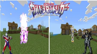 Add-on Ultraman Trigger Di MinecraftPE Versi 1.20.50+