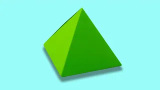 Paper pyramid, how to make a Cheops pyramid out of paper. origami