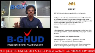 B-GHUD OET SPEAKING LIVE - Sample Roleplay Explanation.