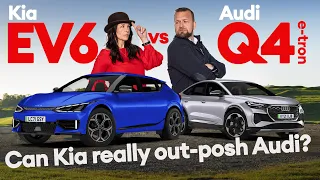 Kia EV6 vs Audi Q4 e-tron HEAD-TO-HEAD: Do the Koreans build a  better car than the Germans?