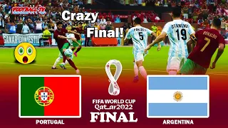 Portugal vs Argentina | Crazy Final FIFA World Cup 2022 | Ronaldo vs Messi | PES 2021 Gameplay PC