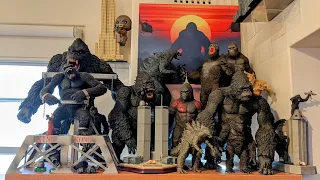 My crazy King Kong and Godzilla figure Collection.