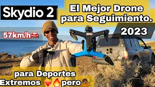 SKYDIO 2-EL MEJOR DRONE para SEGUIMIENTO AUTÓNOMO 4K - PRUEBA A MÁS DE 50KM/H en Vehículo 4X4 - 2023