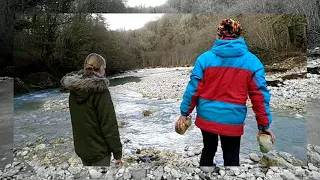 Гупский водопад, Ткуарчал, Абхазия. Январь 2018