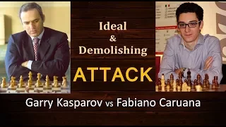 Ideal & Demolishing Attack by Garry Kasparov against Fabiano Caruana!