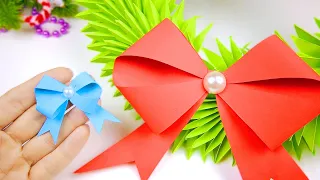 How to make a paper BOW | not Origami bow with your own hands | How to make a paper bow