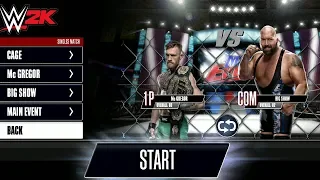 Mc Gregor Vs Big Show CAGE Match WWE 2K Android