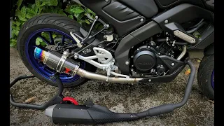 2020 Yamaha MT-125 Black Widow 200mm Silencer Exhaust Installation