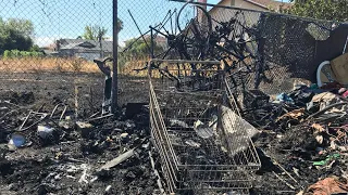 South Sacramento neighbors say fire in homeless camp was just a matter of time