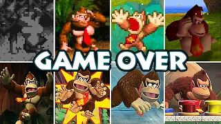 Evolution Of Donkey Kong Death Animation & Game Over Screens (1994-2024)