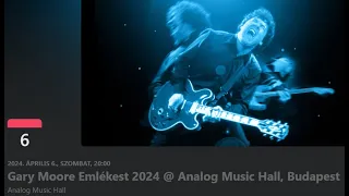 Gary Moore Emlékest - Memorial Concert /The Prophet  - Tommy Johansson / 2024 04 06