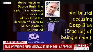 Garry Kasparov = George Bush re Hans vs Magnus (2022). What about Deep Blue (1997) ? ft mehdi hasan