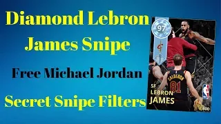 Free Ruby Michael Jordan NBA 2K18 - Sniped Diamond 97 Ovr Lebron James - Overdrive Snipe Filter