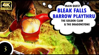 Ultra-Modded Bleak Falls Barrow Playthrough Golden Claw Quest Walkthrough Next-Gen NSFW Graphics 4k