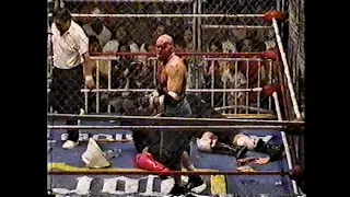 Konnan & Rey Misterio Jr. vs. Psicosis & Damian 666 - Steel Cage match