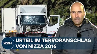 Urteil im Terroranschlag von Nizza 2016 - Alle acht Angeklagten zu Haftstrafen verurteilt