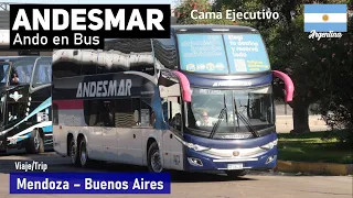 Bus trip MENDOZA BUENOS AIRES, ANDESMAR 3072, double-decker bus Marcopolo New G7 Scania AF124JE