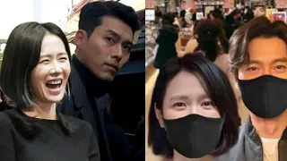 HYUN BIN AND SON YE JIN SPOTTED AT SUPERMARKET SEOUL FOR BABY KIM'S ROOM (EXCITING)