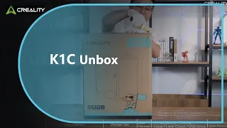 K1C Unboxing, Powering Up, and Initial Printing Test!