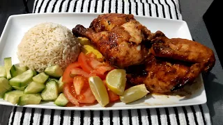 HOW TO MAKE ROASTED CHICKEN & COCONUT RICE JAMAICAN STYLE