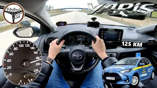 2021 Toyota Yaris 1.5 Dynamic Force "NAUKA JAZDY" | V-MAX, RACEBOX 0-100 km/h. Próba autostradowa.