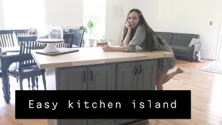 How to make a kitchen island! $200 kitchen island