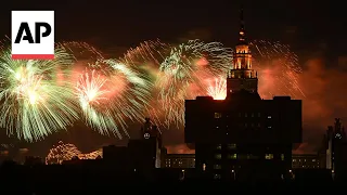 Russia's Victory Day celebrations conclude with fireworks display in Moscow