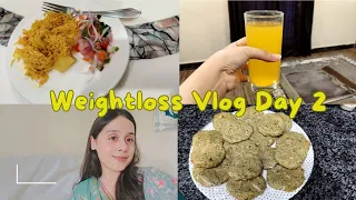 Weightloss Vlog Day 2 |  Weightloss Diet 30 Day Challenge | Healthy Shami Kabab To Lose Weight