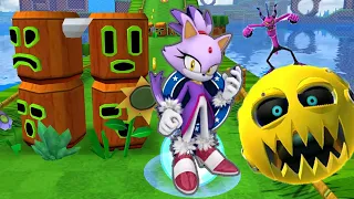 Sonic Dash: Blaze New Character Purchased Full Screen Gameplay..!!