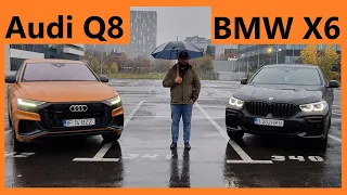 Audi Q8 vs BMW X6 - Care este REGELE SUV-urilor Coupe?