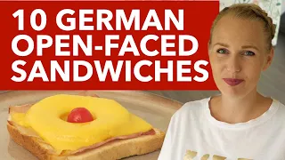 10 German Open-Faced Sandwiches - German Bread