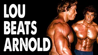 1974-- Arnold Schwarzenegger VS Lou Ferrigno at the 1974 Mr. Olympia